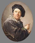 Louis Michel van Loo Portrait of Carle van Loo France oil painting artist